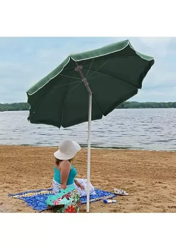 Budget โ 5 ft Steel Beach Umbrella with Tilt - Sage Green by Sunnydaze Decor ๐