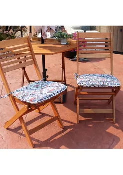 Brand new 👏 Outdoor U-Shaped Seat Cushions - Abstract Red/Blue - Set of 2 by Sunnydaze Decor 🔔 -Sunnydaze Decor Shop Belk 3838