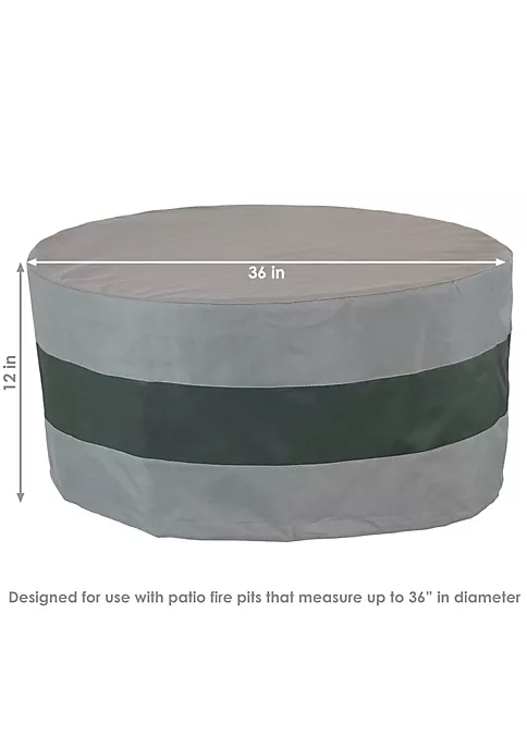 Deals โ 36 in 2-Tone Polyester Round Outdoor Fire Pit Cover - Gray/Green by Sunnydaze Decor ๐ 7 Deals โ 36 in 2-Tone Polyester Round Outdoor Fire Pit Cover - Gray/Green by Sunnydaze Decor ๐ - Image 5