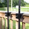 Cheapest 🌟 Outdoor Torch Deck Clamp Holder - Black - Set of 2 by Sunnydaze Decor 🤩 -Sunnydaze Decor Shop Belk 3895