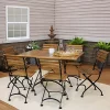 Discount 😉 Essential European Chestnut 7-Piece Folding Patio Dining Set by Sunnydaze Decor 🥰 -Sunnydaze Decor Shop Belk 3926