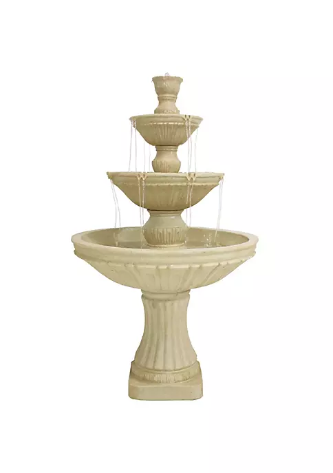Brand new ๐ Classic Designer Polystone Outdoor 3-Tier Fountain - White by Sunnydaze Decor โ 4 Brand new ๐ Classic Designer Polystone Outdoor 3-Tier Fountain - White by Sunnydaze Decor โ - Image 2