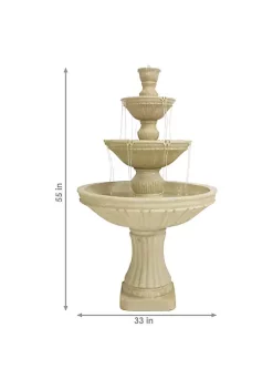Brand new ๐ Classic Designer Polystone Outdoor 3-Tier Fountain - White by Sunnydaze Decor โ 12 Brand new ๐ Classic Designer Polystone Outdoor 3-Tier Fountain - White by Sunnydaze Decor โ -Sunnydaze Decor Shop Belk 4018