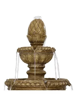 New 🌟 Electric Eggshell Resin Outdoor 4-Tier Water Fountain by Sunnydaze Decor 😍 -Sunnydaze Decor Shop Belk 4034