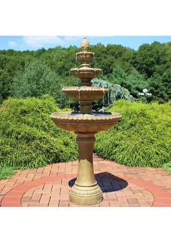 New 🌟 Electric Eggshell Resin Outdoor 4-Tier Water Fountain by Sunnydaze Decor 😍 -Sunnydaze Decor Shop Belk 4036