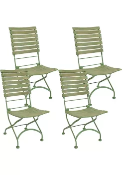 Flash Sale ❤️ Cafe Couleur Chestnut Folding Bistro Chair - Green - Set of 4 by Sunnydaze Decor 💯 9 Flash Sale ❤️ Cafe Couleur Chestnut Folding Bistro Chair - Green - Set of 4 by Sunnydaze Decor 💯 -Sunnydaze Decor Shop Belk 4038