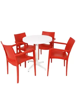 Brand new ๐คฉ Landon Plastic 5-Piece Patio Dining Table and Chairs Set - Red by Sunnydaze Decor ๐ 9 Brand new ๐คฉ Landon Plastic 5-Piece Patio Dining Table and Chairs Set - Red by Sunnydaze Decor ๐ -Sunnydaze Decor Shop Belk 4067