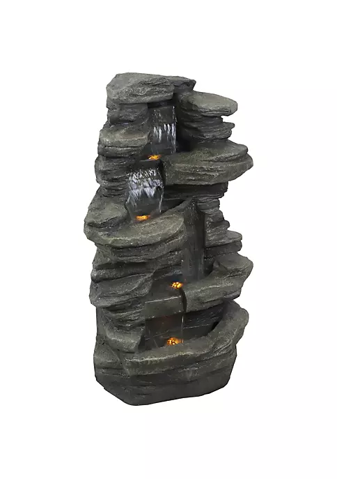 Best reviews of โญ Electric Stacked Shale Water Fountain with LED Lights - 38 in by Sunnydaze Decor ๐ 4 Best reviews of โญ Electric Stacked Shale Water Fountain with LED Lights - 38 in by Sunnydaze Decor ๐ - Image 2