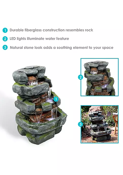 Best reviews of โญ Electric Stacked Shale Water Fountain with LED Lights - 38 in by Sunnydaze Decor ๐ 6 Best reviews of โญ Electric Stacked Shale Water Fountain with LED Lights - 38 in by Sunnydaze Decor ๐ - Image 4