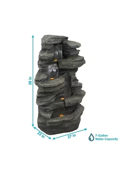 Best reviews of โญ Electric Stacked Shale Water Fountain with LED Lights - 38 in by Sunnydaze Decor ๐ 12 Best reviews of โญ Electric Stacked Shale Water Fountain with LED Lights - 38 in by Sunnydaze Decor ๐ -Sunnydaze Decor Shop Belk 4100