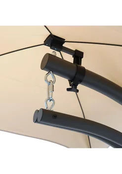 Budget 💯 Floating Lounge Chair with Umbrella and Stand - Beige - Set of 2 by Sunnydaze Decor 😉 -Sunnydaze Decor Shop Belk 4126