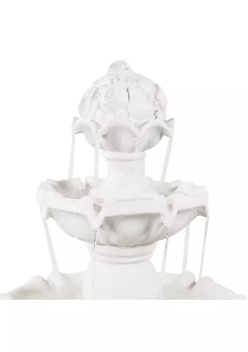 Budget ๐ฅฐ Fruit Top Fiberglass Outdoor 3-Tier Water Fountain - White by Sunnydaze Decor โจ 5 Budget ๐ฅฐ Fruit Top Fiberglass Outdoor 3-Tier Water Fountain - White by Sunnydaze Decor โจ - Image 3