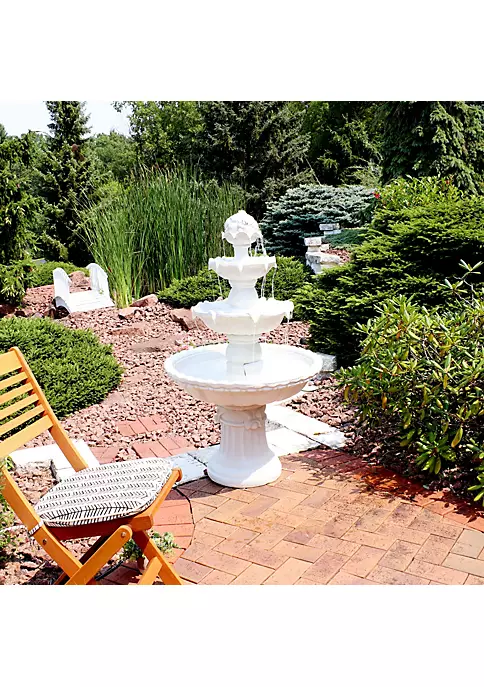 Budget ๐ฅฐ Fruit Top Fiberglass Outdoor 3-Tier Water Fountain - White by Sunnydaze Decor โจ 8 Budget ๐ฅฐ Fruit Top Fiberglass Outdoor 3-Tier Water Fountain - White by Sunnydaze Decor โจ - Image 6