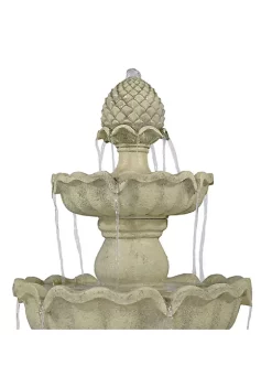 Buy 🔥 Pineapple Fiberglass Outdoor 3-Tier Water Fountain by Sunnydaze Decor 👍 -Sunnydaze Decor Shop Belk 4172