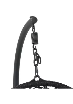 Brand new 🎉 Resin Wicker Basket Egg Chair with Steel Stand/Cushions - Gray by Sunnydaze Decor 🤩 -Sunnydaze Decor Shop Belk 42