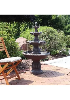Budget ❤️ Mediterranean Resin Outdoor 4-Tier Water Fountain by Sunnydaze Decor 🧨 13 Budget ❤️ Mediterranean Resin Outdoor 4-Tier Water Fountain by Sunnydaze Decor 🧨 -Sunnydaze Decor Shop Belk 4210
