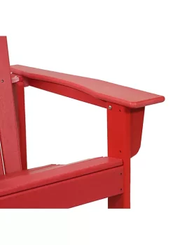 New 🧨 Upright HDPE Raised Outdoor Adirondack Chair - Red - Set of 2 by Sunnydaze Decor 🎉 -Sunnydaze Decor Shop Belk 4333