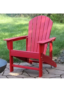New 🧨 Upright HDPE Raised Outdoor Adirondack Chair - Red - Set of 2 by Sunnydaze Decor 🎉 -Sunnydaze Decor Shop Belk 4336