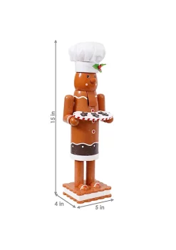 Outlet โญ Rodney the Gingerbread Baker Indoor Nutcracker Statue - 15 in by Sunnydaze Decor ๐ 12 Outlet โญ Rodney the Gingerbread Baker Indoor Nutcracker Statue - 15 in by Sunnydaze Decor ๐ -Sunnydaze Decor Shop Belk 435