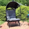 Cheapest 🔔 Shaded Comfort Wicker Outdoor Basket Chair with Cushion - Gray by Sunnydaze Decor ⌛ -Sunnydaze Decor Shop Belk 4360