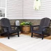 Top 10 ❤️ Sunnydaze All-Weather Black Adirondack Chair with Drink Holder - Set of 2 by Sunnydaze Decor 💯 -Sunnydaze Decor Shop Belk 4372