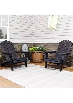 Top 10 ❤️ Sunnydaze All-Weather Black Adirondack Chair with Drink Holder - Set of 2 by Sunnydaze Decor 💯