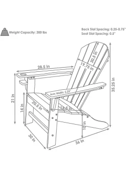 Top 10 ❤️ Sunnydaze All-Weather Black Adirondack Chair with Drink Holder - Set of 2 by Sunnydaze Decor 💯 -Sunnydaze Decor Shop Belk 4376
