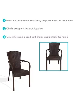 Hot Sale ๐ Segesta All-Weather Plastic Patio Armchair - Wenge - Set of 4 by Sunnydaze Decor ๐ฅฐ 11 Hot Sale ๐ Segesta All-Weather Plastic Patio Armchair - Wenge - Set of 4 by Sunnydaze Decor ๐ฅฐ -Sunnydaze Decor Shop Belk 4402