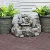 Top 10 ✨ Electric Resin Rocky Ravine Outdoor Water Fountain - 18 in by Sunnydaze Decor 👍
