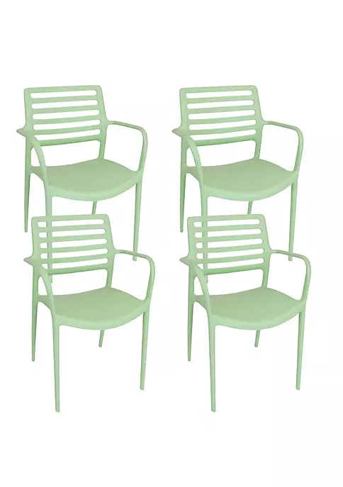 Best reviews of ๐ Astana Plastic Slat-Back Patio Armchair - Light Green - Set of 4 by Sunnydaze Decor โจ 4 Best reviews of ๐ Astana Plastic Slat-Back Patio Armchair - Light Green - Set of 4 by Sunnydaze Decor โจ - Image 2