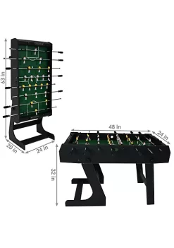 Best deal 😉 48 in Folding Indoor Foosball Game Table by Sunnydaze Decor ❤️ -Sunnydaze Decor Shop Belk 450