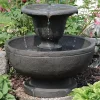 Hot Sale 🔔 Streaming Falls Polyresin Outdoor 2-Tier Water Fountain by Sunnydaze Decor ✨ -Sunnydaze Decor Shop Belk 4512