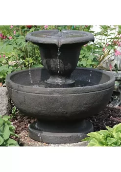 Hot Sale 🔔 Streaming Falls Polyresin Outdoor 2-Tier Water Fountain by Sunnydaze Decor ✨ -Sunnydaze Decor Shop Belk 4517