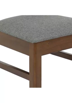 Promo 💯 Dorian 7-Piece Wooden Dining Table and Chairs Set - Dark Walnut by Sunnydaze Decor 💯 -Sunnydaze Decor Shop Belk 454