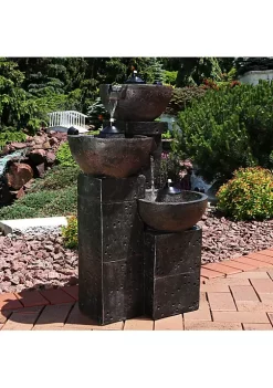 Best deal 🛒 3-Tier Polyresin Burning Bowls Fire and Water Fountain - 34 in by Sunnydaze Decor 👍 -Sunnydaze Decor Shop Belk 4573