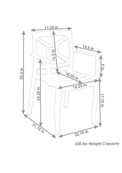 Cheapest 🎉 Tristana Plastic Stackable Patio Armchair - Blue - Set of 4 by Sunnydaze Decor 🎉 -Sunnydaze Decor Shop Belk 4628