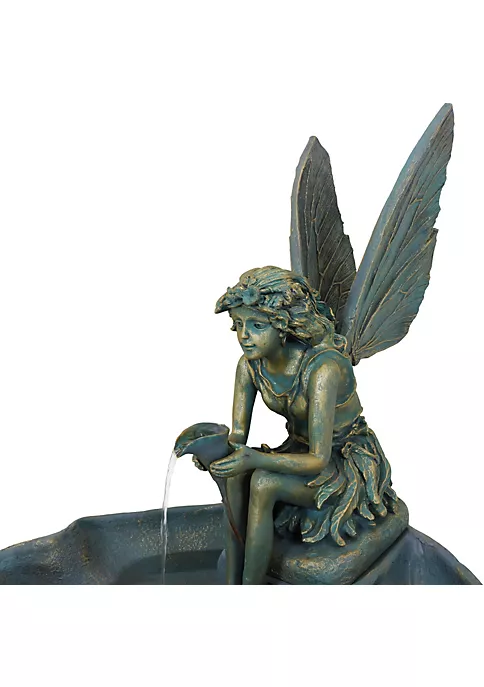 Outlet 😀 Fiberglas Bronze Fairy Shell Outdoor Water Fountain - 30 in by Sunnydaze Decor 👏 5 Outlet 😀 Fiberglas Bronze Fairy Shell Outdoor Water Fountain - 30 in by Sunnydaze Decor 👏 - Image 3