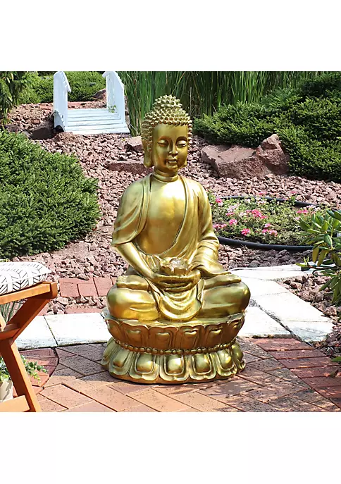 Brand new ๐ Relaxed Buddha Outdoor Water Fountain with LED Lights - 36 in by Sunnydaze Decor ๐ฅฐ 3 Brand new ๐ Relaxed Buddha Outdoor Water Fountain with LED Lights - 36 in by Sunnydaze Decor ๐ฅฐ