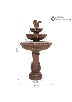 Best reviews of 🎁 Dove Pair Resin Outdoor 3-Tier Water Fountain by Sunnydaze Decor 👍 -Sunnydaze Decor Shop Belk 4694