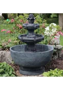 Flash Sale 🥰 Budding Fruition Polyresin Outdoor 3-Tier Water Fountain by Sunnydaze Decor ⭐ -Sunnydaze Decor Shop Belk 4725