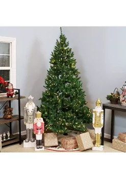 Outlet 👏 Sunnydaze Pre-Lit Artificial Tannenbaum 🎅 Christmas Tree - Green - 7-Foot by Sunnydaze Decor 🔥 -Sunnydaze Decor Shop Belk 478