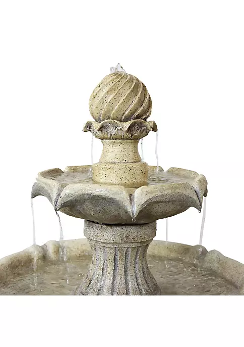 Flash Sale 🌟 Arcade Resin Outdoor 2-Tier Solar Fountain with Battery - Earth by Sunnydaze Decor ⌛ 5 Flash Sale 🌟 Arcade Resin Outdoor 2-Tier Solar Fountain with Battery - Earth by Sunnydaze Decor ⌛ - Image 3
