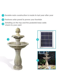 Flash Sale 🌟 Arcade Resin Outdoor 2-Tier Solar Fountain with Battery - Earth by Sunnydaze Decor ⌛ 11 Flash Sale 🌟 Arcade Resin Outdoor 2-Tier Solar Fountain with Battery - Earth by Sunnydaze Decor ⌛ -Sunnydaze Decor Shop Belk 4793