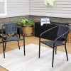 Coupon 🤩 Aderes Plastic Patio Armchair - Black - Set of 4 by Sunnydaze Decor 😀 1 Coupon 🤩 Aderes Plastic Patio Armchair - Black - Set of 4 by Sunnydaze Decor 😀 -Sunnydaze Decor Shop Belk 4796