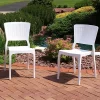 Top 10 ✨ Hewitt All-Weather Plastic Patio Dining Chair - White - Set of 4 by Sunnydaze Decor 👏 -Sunnydaze Decor Shop Belk 4801
