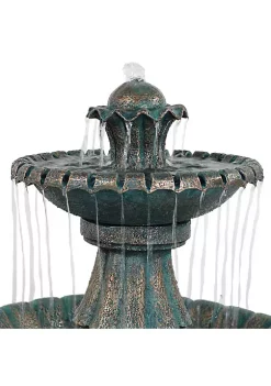 Wholesale 😀 Nouveau Tiered Polyresin Outdoor 2-Tier Water Fountain by Sunnydaze Decor 🤩 -Sunnydaze Decor Shop Belk 4809
