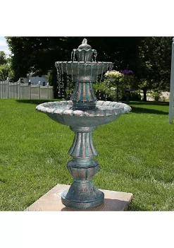 Wholesale 😀 Nouveau Tiered Polyresin Outdoor 2-Tier Water Fountain by Sunnydaze Decor 🤩 -Sunnydaze Decor Shop Belk 4812