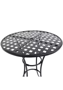 Brand new 👍 Scrolling Wrought Iron Patio Bar-Height Table and Chairs - Black by Sunnydaze Decor 😉 -Sunnydaze Decor Shop Belk 4820