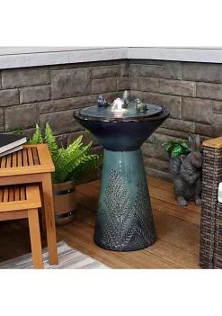 Best deal ๐งจ Gathering Birds Ceramic Outdoor Fountain with LED Lights - 28 in by Sunnydaze Decor ๐