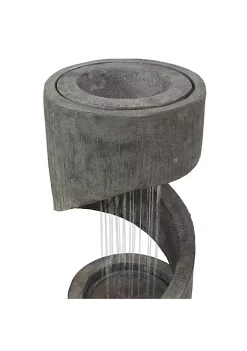 Wholesale ✨ Showering Spiral Outdoor Water Fountain with LED Lights - 31 in by Sunnydaze Decor ⌛ -Sunnydaze Decor Shop Belk 4921
